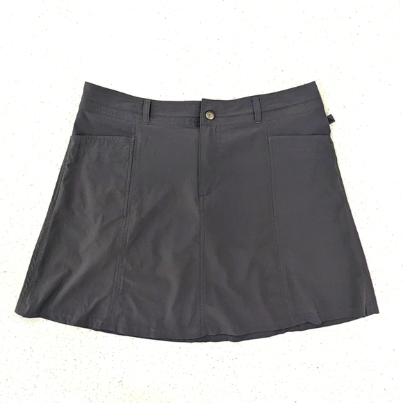 L.L.Bean Woman Dark Gray Performance Active Mini Skirt Skort Tennis Fitness 12 - Picture 1 of 12